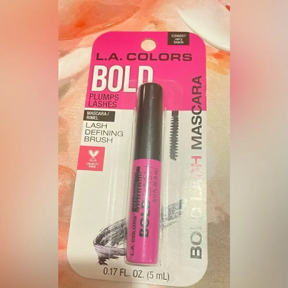 🛍️Set of 2 L.A. Colors Bold  very black lash Defining Brush 0.17FL.OZ.(5mL) 💥